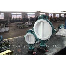 Teflon PTFE Lined Wafer Butterfly Valve with Ce ISO Wras Approved